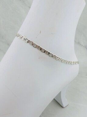 925 Sterling Silver Anklet 10”, Ankle, Silver Beach Minimalist Jewelry, Summer